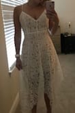 I usually wear a S or M so I ended up ordering a medium. It was a little loose on me especially because I wanted more support in the chest area. I called Lulus to initiate an exchange and they were so helpful on the phone! Shipping was so quick and the small came in and fit like a glove. The dress is gorgeous!! - Jordan J.