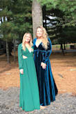 I recently attended a wedding this past weekend with an outdoor ceremony in Massachusetts. Friday was 70 and sunny and Saturday, the day of the wedding was 55, windy and raining. I was the only person who did not complain of the cold as it's fairly thick material. Even though it was thicker material it had great movement and flowed gorgeously. I'm busty and the girls stayed secure! Love this dress! - Michelle L.