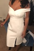 - Quality thick fabric 
- Fully lined
- Not see through
- Rubber material at the top of the dress to keep the top from slipping down 
- length comes below the knee
- chest area and of the dress fits comfortably for women with larger busts
- would highly recommend - Andrea B.