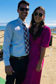 I ordered this dress for my BF's wedding, it was in front of the ocean, in day time.
It was the first time I bought a dress online so I was nervous, but the dress fits perfectly, the material felt good and the color is beautiful. - Nora C.