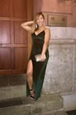 EVERYTHING about this dress is perfect...color, look, material. Stretchy material, normally wear a S at lulus but an XS fit perfectly. With adjustable straps and 4 inch heels, did not have to alter the dress which is always an added bonus. Its a MUST HAVE!!! - Tsz Y.