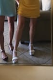 I love these shoes! I've had them for about 6 months and I've worn them probably a million times. They haven't shown any type of wear. They still look brand new! I dress them up and down. Perfect for Easter, brunch, weddings, etc! - Katie A.