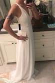 The fit was absolutely perfect! I honestly thought the back lace was silver but it's all white, but I truly wasn't disappointed when I put it on! - Jessica F.