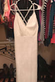 This is going to be my wedding dress! This dress is absolutely beautiful!! I was worried due to the size chart I would need to lose a little weight (10-12lbs) and when I got it, it fit! I was so happy with the result. This dress is even more beautiful than the picture, very classy and sophisticated looking yet simple and elegant! - Heather H.