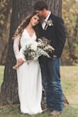 Eloped and felt beautiful in this dress. Love the back. - Rachelle D.