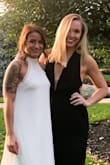 This jumpsuit was like wearing pajamas to a formal event! It fit perfectly and was extremely flattering on the booty. I was initially a little worried about certain parts popping out, but the wrap around straps kept everything in place. It was the perfect piece that I've already worn to an engagement party and rehearsal dinner. I've received so many compliments! Absolutely in love with the outfit! - Haley D.