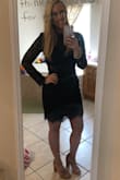 I was hesitant to buy this, not knowing how it would fit. I got the medium and it fit perfect. I wore it to a wedding and got tons of compliments. Very classy yet sexy. It was my first Lulus purchase and it was a hit! - Leigh B.