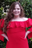 Perfect dress for Homecoming! Length hit just above mid-thigh, shoulders fit but not too tight. Very comfy! - Lauryn S.
