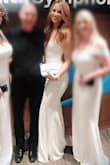 This dress was stunning. Wore it to the symphony and got compliments all night. The fabric is thick but also very comfortable. This dress is long enough that I could wear it with heels, which at my height is a rare find! - Kristen B.