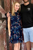 This dress is super cute. It also transitions into fall well with leggings and a light jacket. - Kara R.