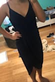 Got for a wedding. Super cute dress, hugs my body the right way, & is super comfy. I was hoping it wouldn't be so long and I don't quite have a large bust. Luckily I have a back up Lulus dress I can wear.(: - Mara M.