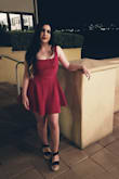 One of the best fitting dresses I've bought here. Literally so comfortable, so beautiful, such high quality material. It's amazing. And the color is stunning. Has extra material so fits true to size do not size up. It's roomy on bottom but fans out nicely. - Jennifer C.