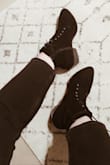 Was looking for a lace-up boot with a pointed toe and I'm so glad I found these. Love the fitted silhouette and that the laces are long enough to wrap and tie above the ankle. Super chic! - Cassi D.