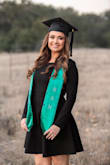 I wore this dress for graduation photos and loved it! Classy and simple! The sleeves were a little bit long and had to shorten them but other than that it was a perfect fit. - Jaymie D.