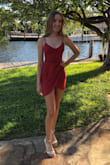 Easy and comfortable to wear. Beautiful fall color. The front draping is a nice detail which makes it easy to move and dance in. - Mario T.