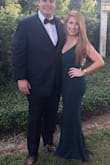 Wore this dress to a wedding. I'm 5'0" so I had it hemmed. But I loved that the straps were adjustable. Very thick, good quality fabric. I ordered an XS and the fit was perfect. - Tiffany C.