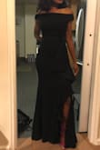 I needed a black tie dress and ordered this one in a size medium (I typically wear a small, but got worried since everyone said it ran big). The medium was extremely baggy on me, so I sent it back for a small. The small was still a little baggy and I didn't love it. I finally ordered an XS and loved the way it fit. Plus the material is a tad bit stretchy so it has a little room to give, which is perfect for someone with a disproportionate hip to waist ratio such as myself! - India S.