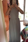 I'm going to use this dress for a friends wedding, the color is beautiful and the small size fits perfectly to each one of us even though we are all different in height and weight!! Can't wait to use it! Ps. It's a little long for my size. - Daniela E.