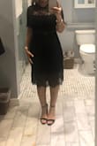Very nice dress. It fits nicely. Runs true to size. The fabric is soft and doesn't feel too constraining. It's sexy but not too revealing. - Paulina C.