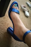 These shoes will make your outfit pop! Absolutely love the rich blue color. And they are comfortable! - Becky F.