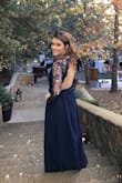 Wore this dress to my friend's October wedding, it was perfect! Ran true to size. I usually have problems with dresses being too short, but it was very long, even with heels. I received many compliments! - Shawnee M.