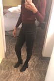 I've been struggling trying to find over the knee boots because I am very petite but these fit perfect! I'm 5'3, 102 lbs and I'm obsessed with these boots! - Courtney R.