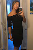 Wowowow. I ordered this dress in a small and a medium because I saw that it runs small. Definitely size up! The medium was perfect. I feel so comfortable and so confident in this dress. I can't wait to wear it to a wedding during thanksgiving. I will definitely wear this dress more than once. I love it! - Timmie R.
