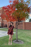 I love this outfit so much because its Fall colors. I wish they made it a dress instead of a romper tho. - Linh S.
