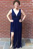 I wanted to love this dress just like most people seem to love it, but I just don't have the shape for it. If you have broad shoulders and a big rib cage like me, try to find something a bit tighter to show your figure. This dress starts to flow right below my rib cage, my biggest area, so it just billows from there and makes me look even bigger. Unfortunately I didn't look in the mirror enough before I threw away the packaging and decided to get it altered for the wedding I was officiating, so I can't return it. I had it hemmed (it's pretty long in XL and I'm 5'9") and I had the shoulders tightened (with my big rib cage, my measurements usually come with bigger bust than I actually have). The straps also accentuate broad shoulders. Oh well - it's really pretty! And the mini dress inside is stretchy and comfy. Just doesn't fit my body type quite right. - Neil S.