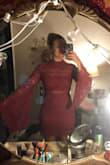 It just arrived and I CANT WAIT TO WEAR IT!!! It's perfect and fits like a glove! Super true to size and material is soft and beautiful. Extremely happy I ordered (but I know my bank account isn't lol) - Vivian C.