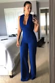I was a little nervous to wear pants to a wedding but I'm glad I did! Everyone said I looked phenomenal. The only thing about this jumpsuit is that it runs very long. Had to get it hemmed. But other than that it was sexy! - Tiffany D.