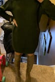 I ordered an XS and I'm not sure if I'm going to keep it yet. It fits better in reverse so having the v in the front instead of the back. If I wear the v in the back like it's suppose to be the dress is too long and to loose. And the seem around the thigh area sticks out making you look like a pumpkin shape. Most likely sending it back. - Keri S.