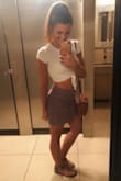 This is my favorite cute little crop. It goes with everything - fits so well, so comfy, cute, breathable and just adorable with pretty much any color and any type of bottom you would want to pair with it! - Julie F.