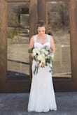 I absolutely loved this for my wedding dress. I had it altered so that I had a small train in the back. The lace was nice and the perfect touch for an elegant, yet cost effective, wedding dress. On top of that, I had originally ordered a medium, but it was a little too big. Lulus customer service is fabulous. I easily returned the medium and exchanged it for a small. - Christin J.