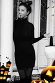 This dress is very sexy! Material is very soft and stretchy. I wore as my cat woman costume for Halloween and got tons of compliments! Love this dress!! - Yoojeong Y.