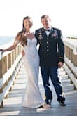 I chose this as my wedding dress for my beach wedding. It was long because I chose to go barefoot/wear flats for the wedding so I had it hemmed slightly. I asked the seamstress to keep the hem and make arm bands with the material to personalize the dress. This is the most comfortable wedding dress I have ever tried on. It has stretch and I felt like I could dance all night in it. The sequin design is stunning. I did wear a strapless bra to help keep the dress up, however, may have been able to go braless because of the shape of the cups. The dress is not heavy and has grip to hold it up. Another great Lulus buy! - Christina B.