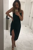It was such a beautiful dress to were for autumn wedding!!! Color was perfection, fit was true to size, length of dress was also perfect. I absolutely LOVE dress made my waist look smaller and the top part was sexy but with enough coverage. Got so many compliments it was just perfect!!! 

P.S
 photo doesn't do color justice, way better in person - Ana C.