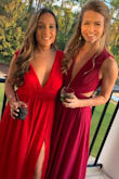 The cut is fun and the color was gorgeous! I received many compliments throughout the night. Comfortable and fun fabric for the dance floor! - Kaity O.