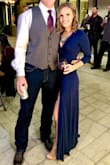 I bought this dress for an outdoor/October wedding. It was the perfect color and style. I wore a chunky necklace to dress it up a bit, but I could also dress it down. With heels, the dress was the perfect length. However, keep in mind this is a true wrap dress.. so be careful on the dance floor! - Rachelle W.