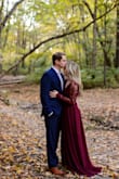 I was looking for a dress for our fall engagement photo shoot and I fell in love with the color and style! Based on the other reviews, I ordered a size down (XS) which was a little snug, but we made it work! Thanks Lulus! - Stephanie R.