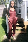 The Satin Jumpsuit is everything that I imagined it to be. I recommend wearing this. It made me feel comfortable and beautiful. I was a little hesitant because I never wore anything like this, but when I put it on I felt amazing. It was the perfect outfit to wear for my birthday. - Jada L.