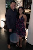 The material is chiffon. It's an amazing light weight dress that is perfect on the waist to make you curvy and flare on the bottom for a little spice. It is great for a casual day, but a nice dinner date as well. Perfect dress that can be dressed down or up for any occasion. I've used it for a romantic date and a casual summer picnic. - Crissy U.