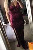 This dress is amazing! It was just a little loose in the midsection but I don't plan on exchanging for a small. - Samantha P.
