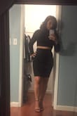 I love this dress, but the skirt was too long for me and that's the only reason why it's 4 stars. I order a Medium and I almost returned it but changed my mind and had it altered and I am so glad I did which was perfect for me it looks super sexy my husband loves how it looks. - Liliana G.