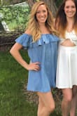 The color was slightly darker than the pic shown. Love a good of the shoulder. Had trouble keeping the shoulders down though. If you don't move it's perfect! - Katie M.