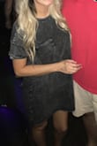 I wear this ALL the time! It is the perfect casual dress! Super lightweight but not see through at all. Washed it tons of times and is holding up great. I loved it so much I also ordered the red (they only had a small and that fit fine as well) If they had it in more colors I would immediately buy them! You won't regret this purchase! - CYDNIE D.
