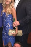 I am usually between an XS and S in Lulus but this one definitely needed a S because there is no stretch (not a bad thing though). The fit was great, nice thick material, and the color was bright! Highly recommend this dress!! - CYDNIE D.