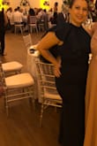 The dress is amazing the color is fabulous and it fit perfect except a bit long but was able to get alterations done. I'm a bit overweight right now and the fabric is so good it gave me a great silhouette. Everyone at the wedding was gushing over how it looked on me! - Wendy L.