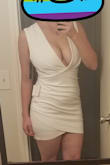 The material was nice, well made. It had a slip inside that helped. I didn't have to wear a bra because of the top being fitted enough. I did return it because it wasn't quite appropriate for my family gathering (haha). - Rachel S.