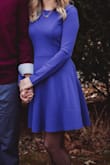 Love this dress. It's just thick enough without being hot and form fitting but still has some stretch to it. - Allison S.